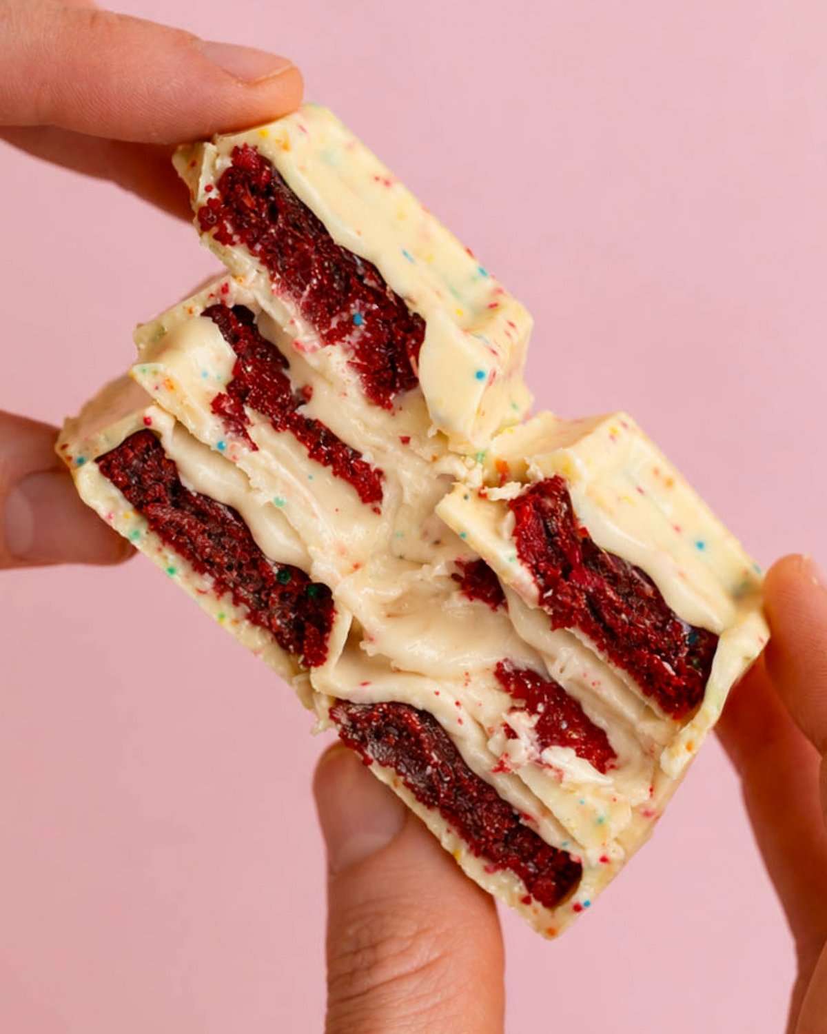 Birthday Cake Bar in Hands