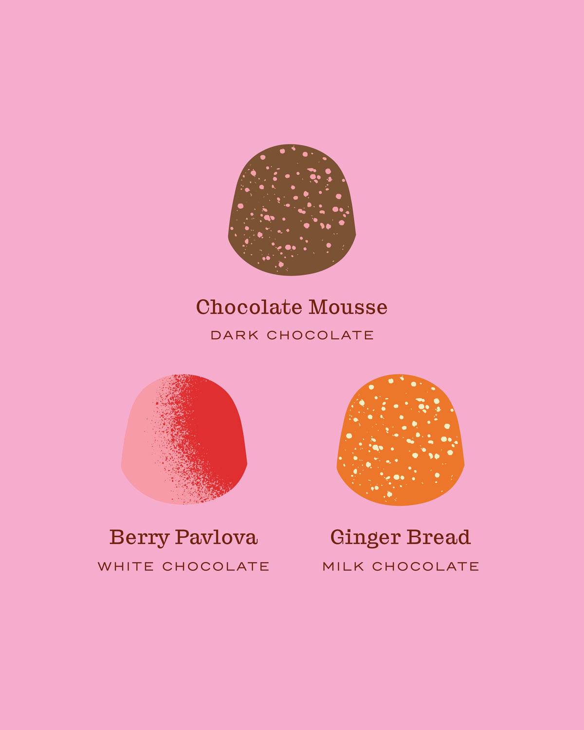 Merry Christmas Three Piece Bonbon Box