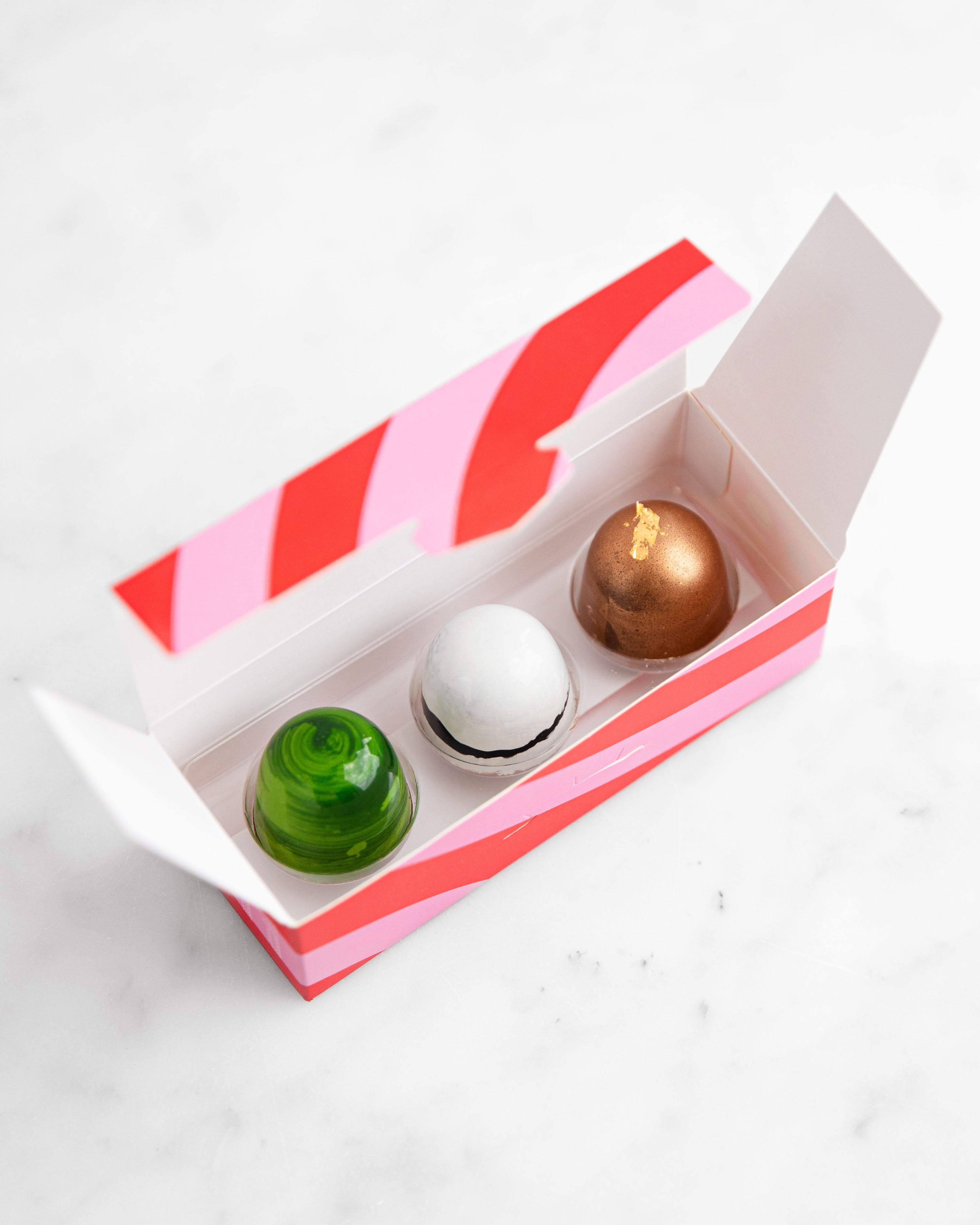 3 Piece Christmas Bonbon Selection - Red