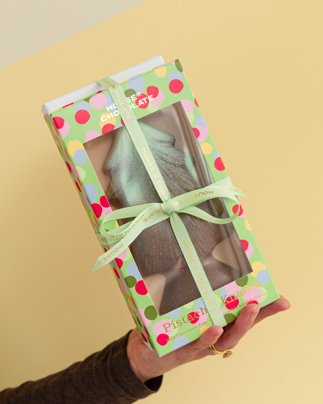 Chocolate Tree + 10 Piece Christmas Bonbon Duo