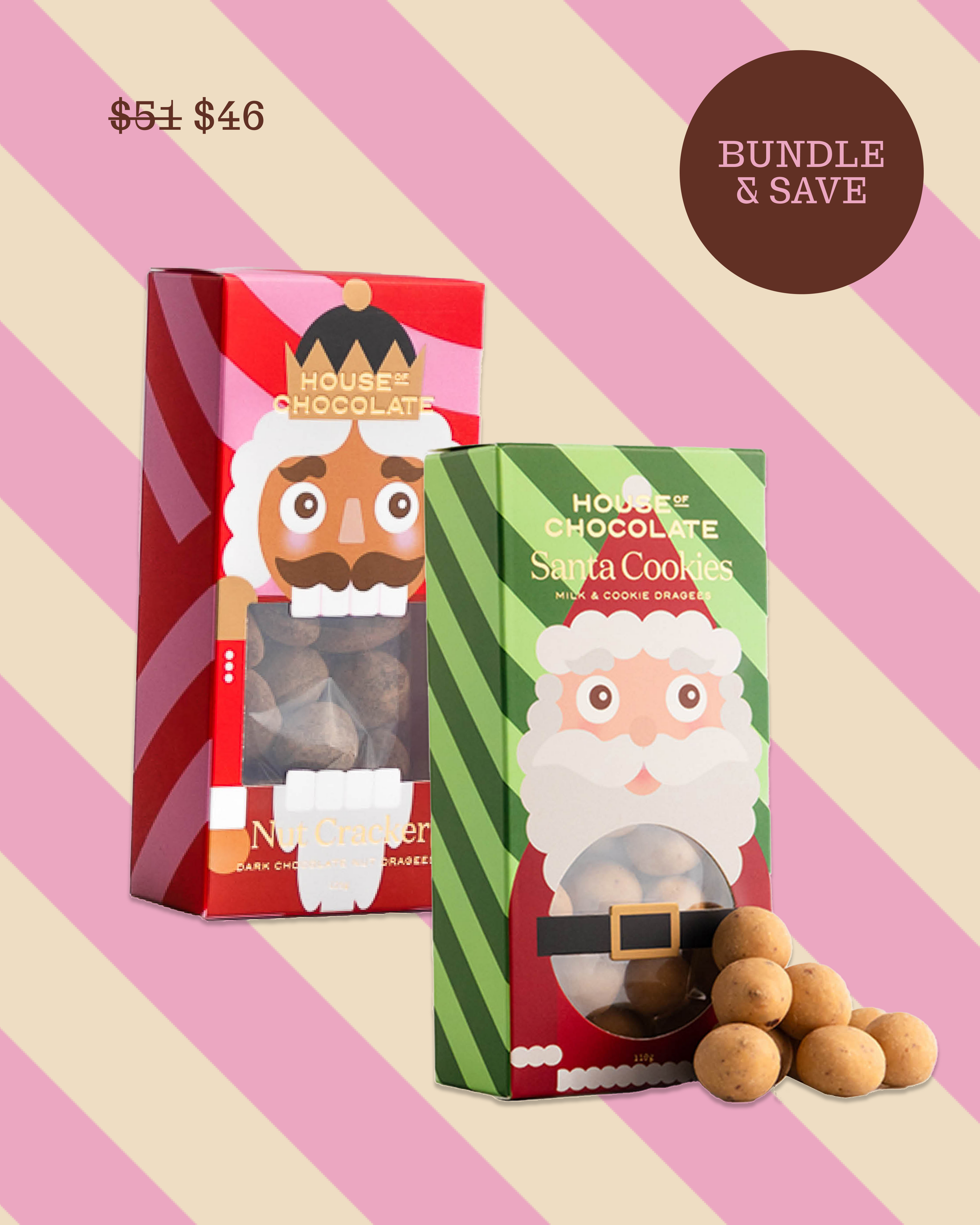 Nutcracker & Santa Cookies Duo