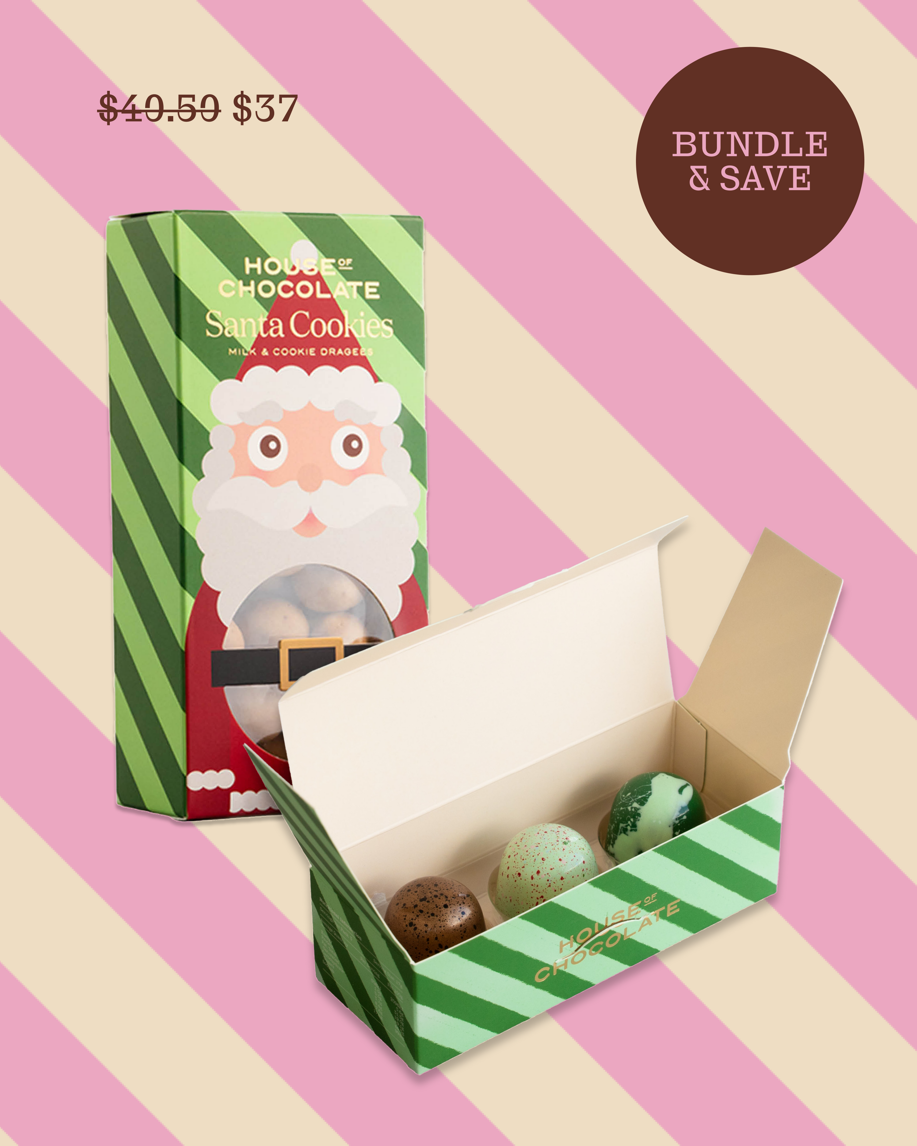 Santa's Cookies + 3 Piece Bonbon Duo