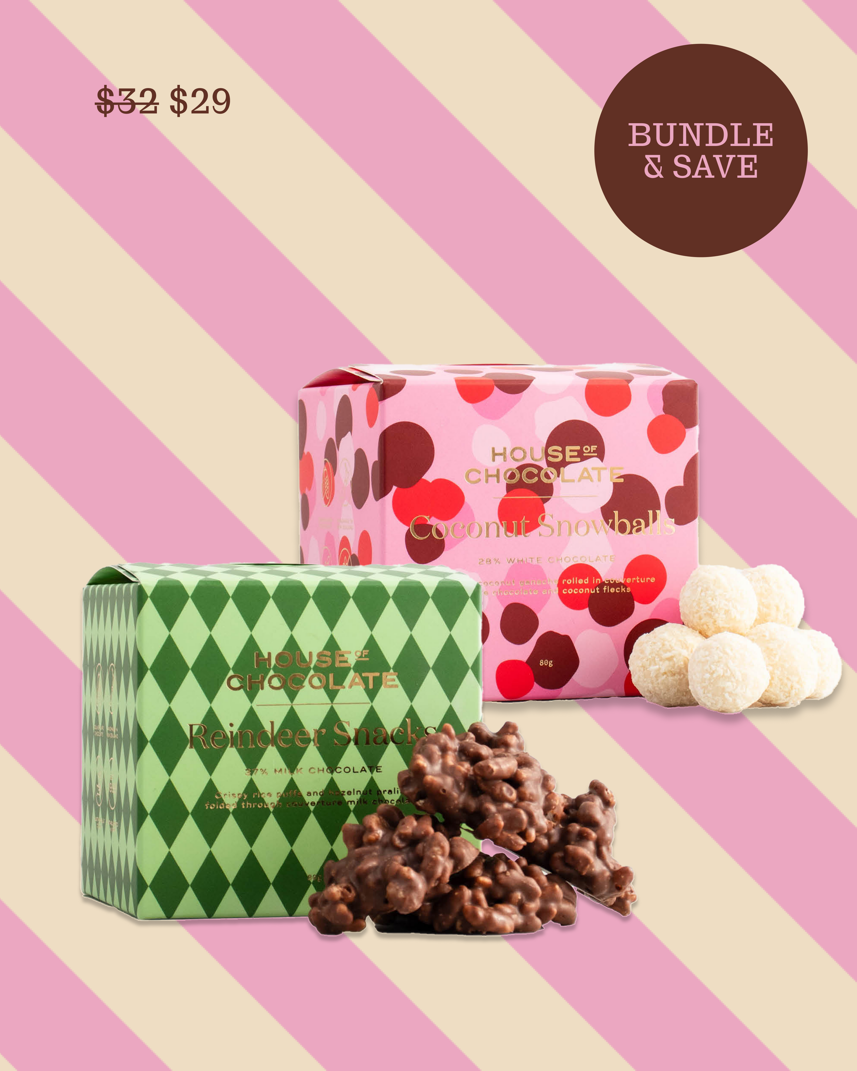 Snowballs & Reindeer Snacks Duo