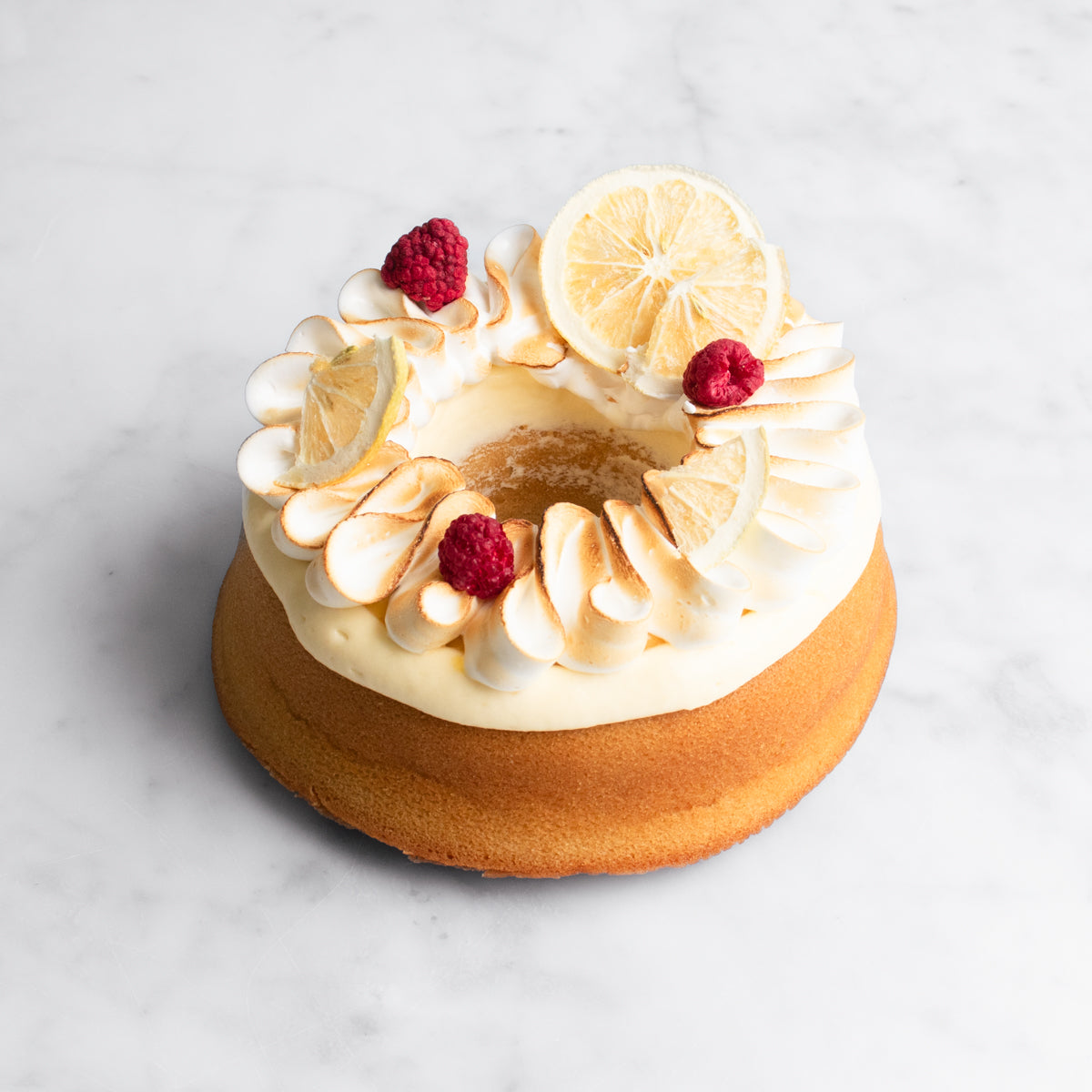Lemon & White Chocolate Meringue Cake Auckland Delivery House of