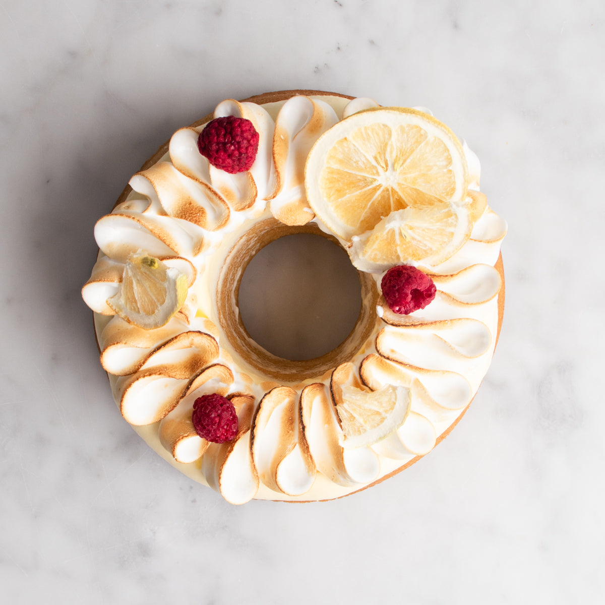 Lemon & White Chocolate Meringue Cake Auckland Delivery House of