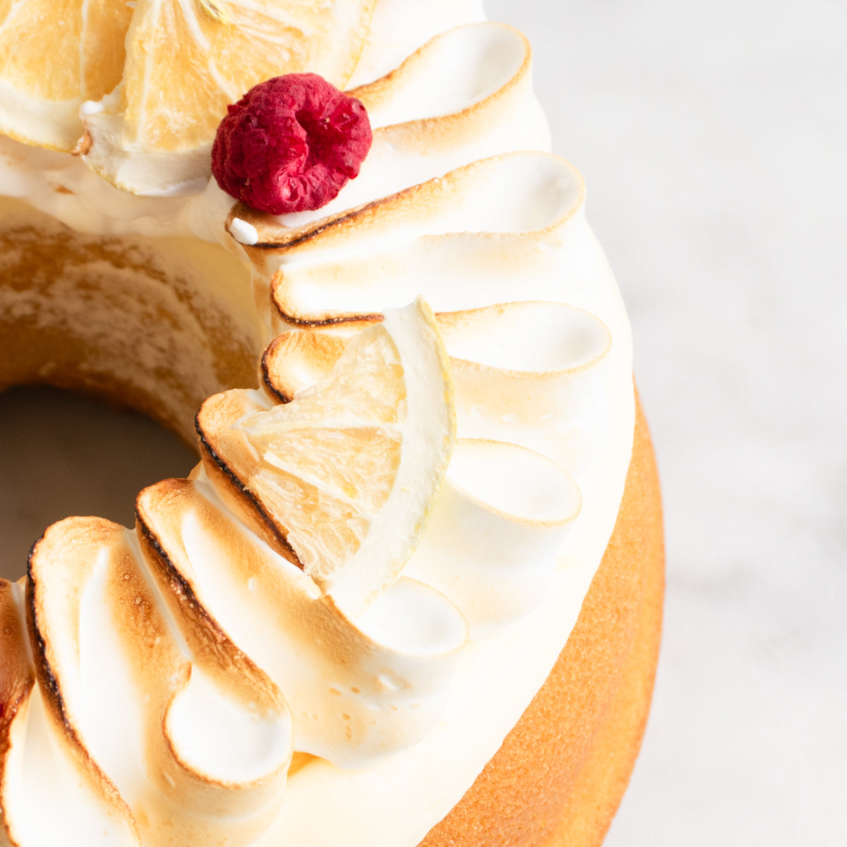 Lemon & White Chocolate Meringue Cake Auckland Delivery House of