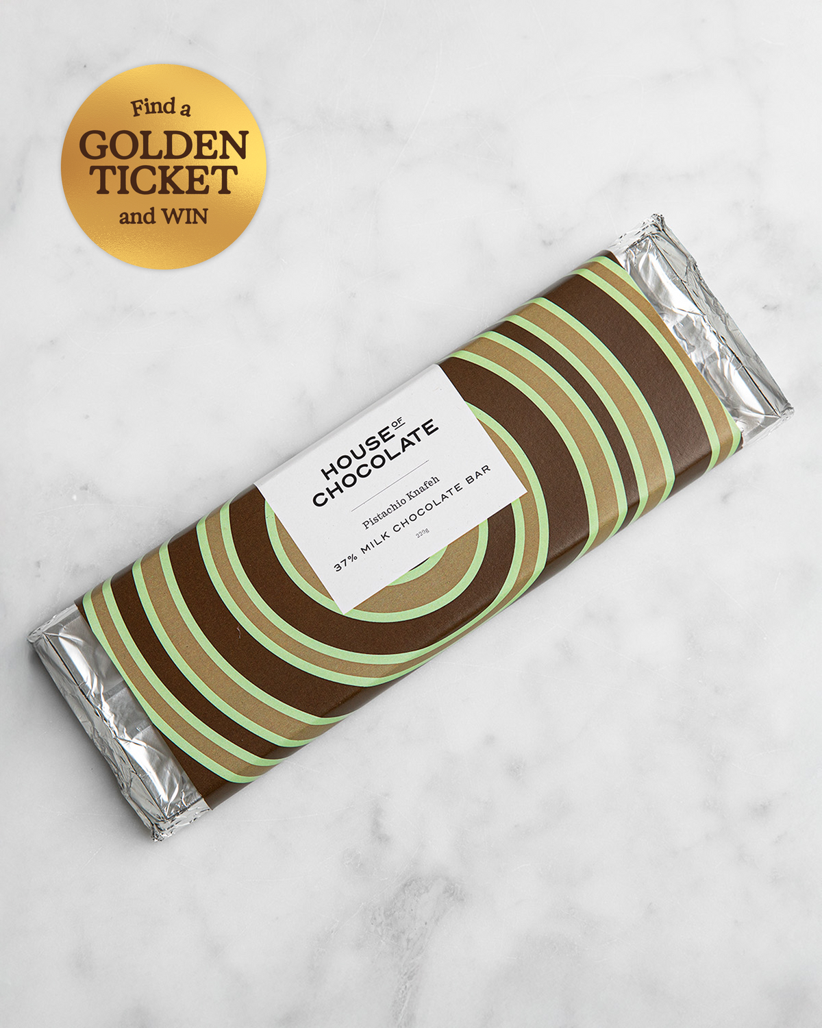 Pistachio Knafeh Milk Chocolate Bar