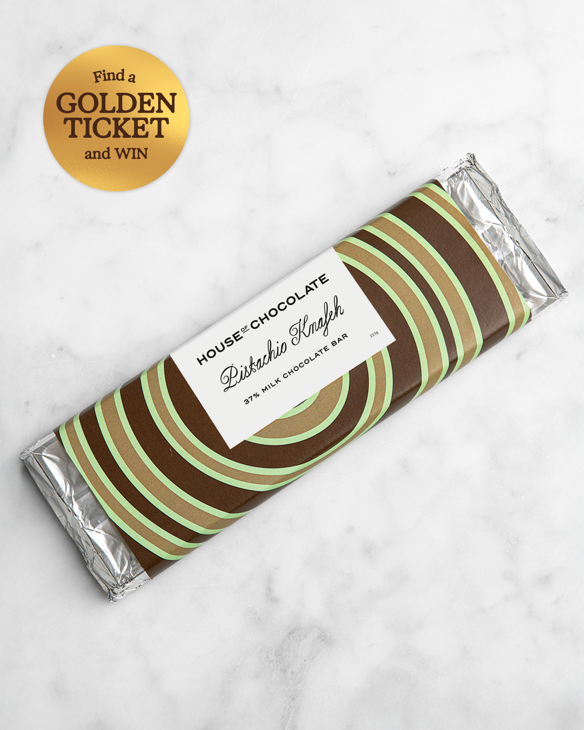 Pistachio Knafeh Milk Chocolate Bar