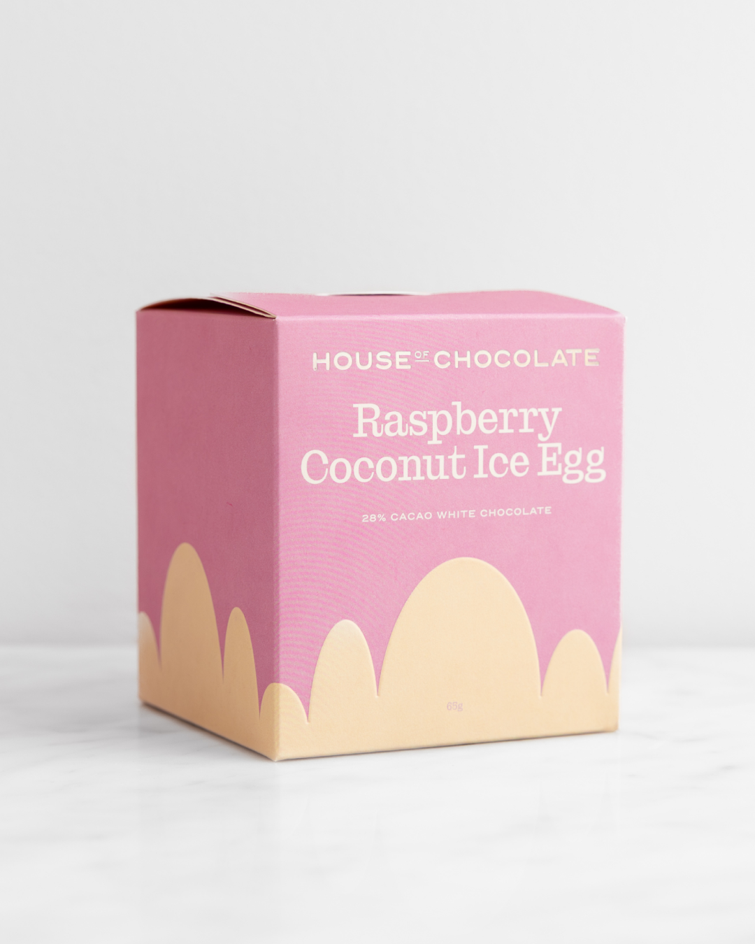Raspberry Coconut Ice White Chocolate Egg