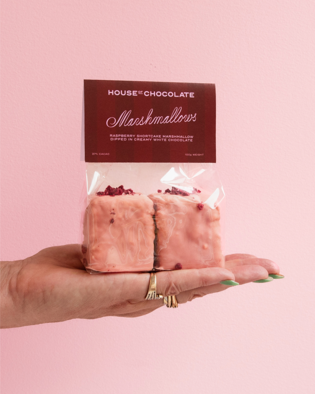 Raspberry Shortcake Marshmallows