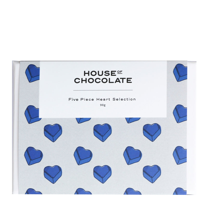 5 Piece Heart Bonbon Selection (Blue)