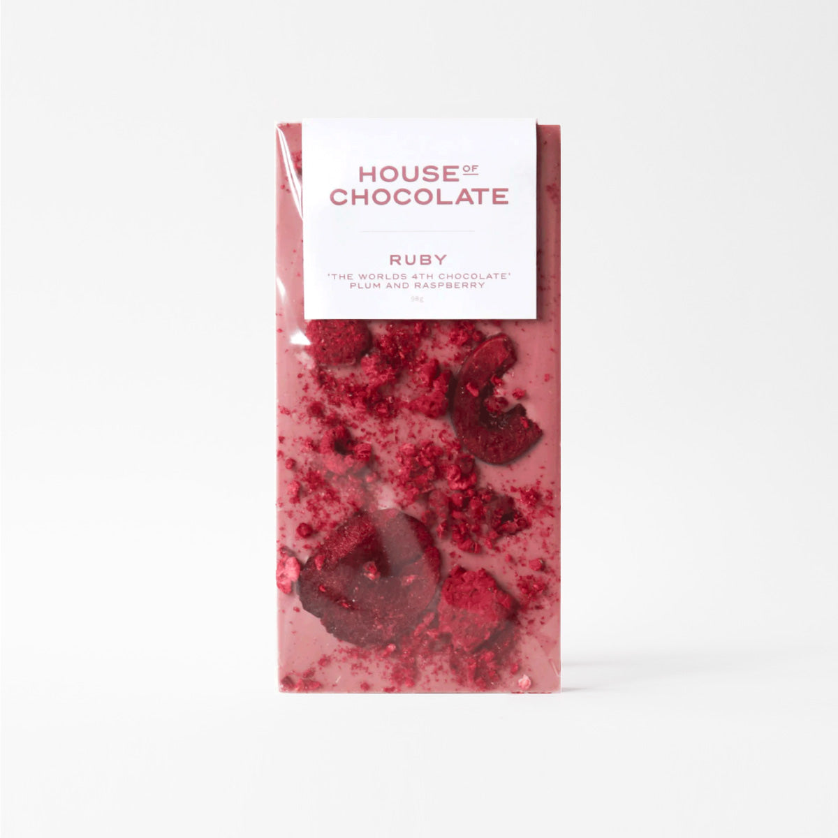 World's 4th Chocolate 'RUBY' Freeze Dried Plum and Raspberry Bar ...