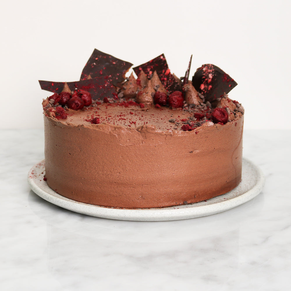 Dark Chocolate & Cherry Cake | Vegan & Gluten Free