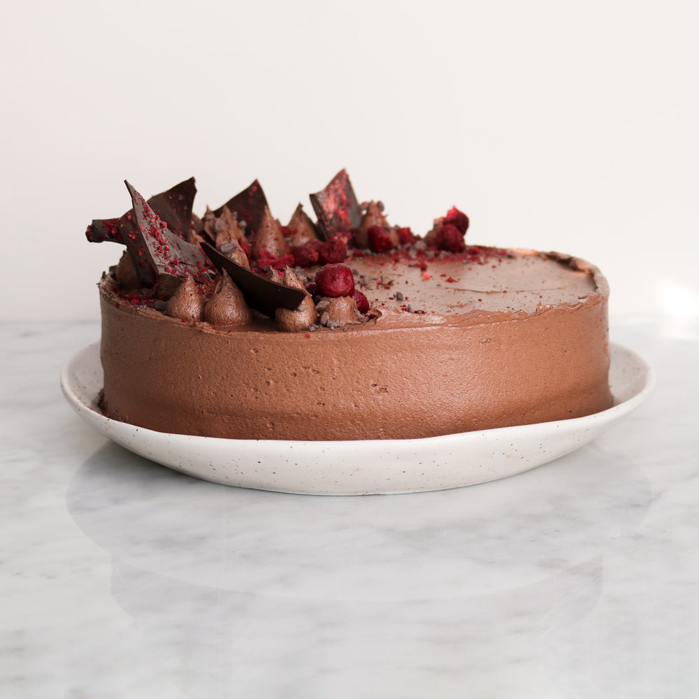 Dark Chocolate & Cherry Cake | Vegan & Gluten Free